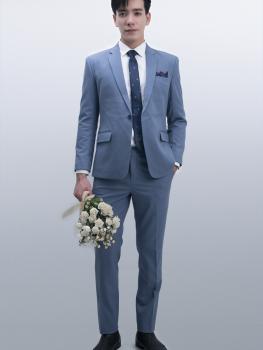 Bộ Suit Xanh Biển Nhạt Modern Fit TGS268